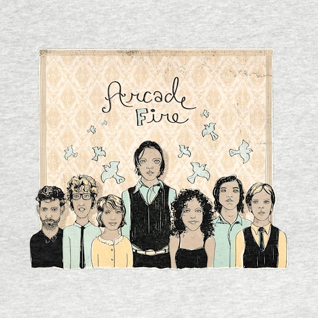 Arcade Fire Illustration by tcounihan